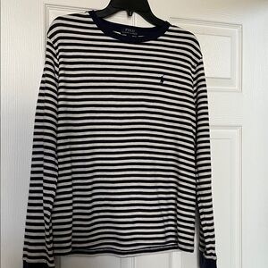 Polo by Ralph Lauren Navy and White Striped Shirt